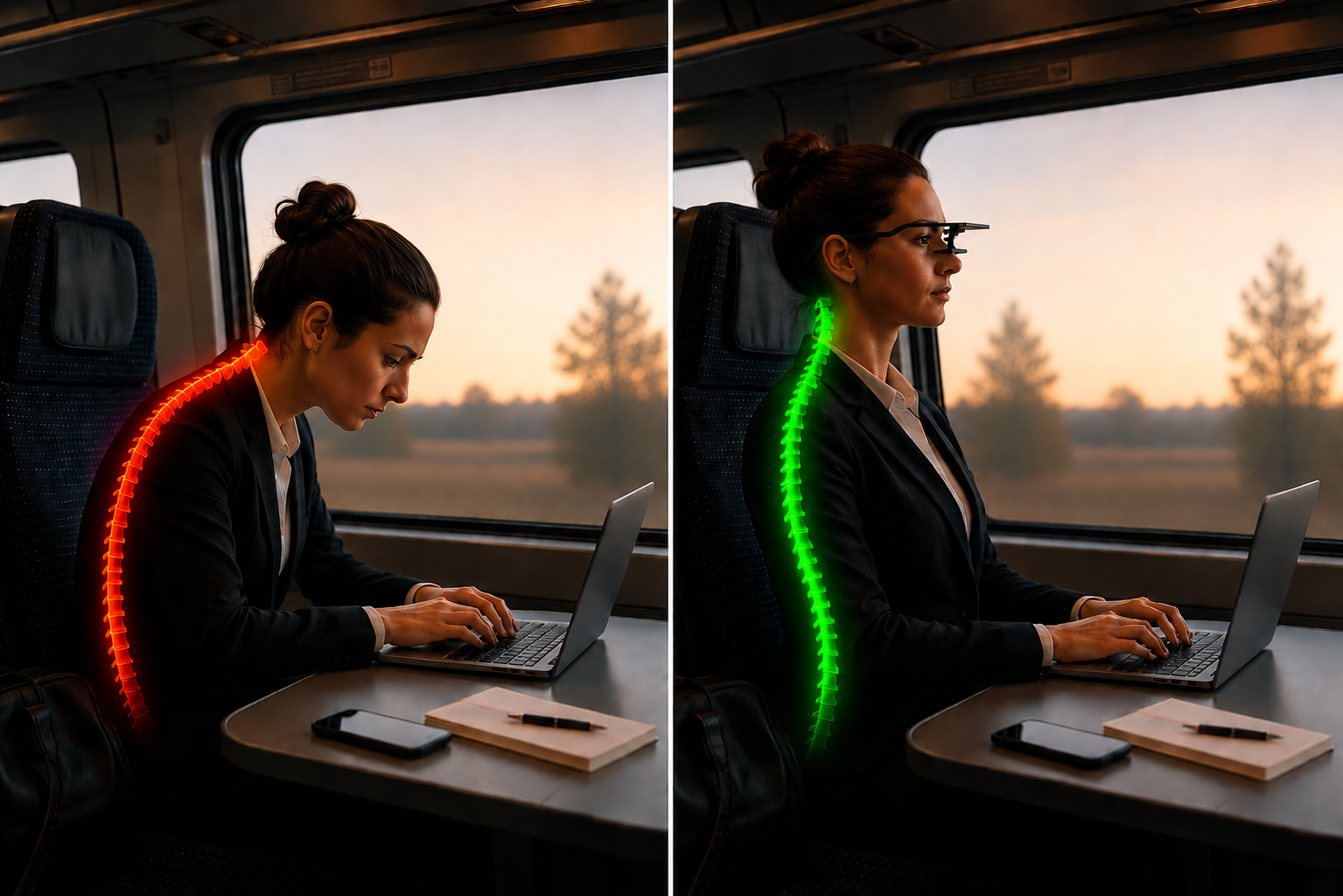 Travail nomade, avant / après Veasion